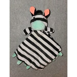 Oh Joy! Zebra Baby Lovey Security Blanket Black Stripe Mint Green 2017 Target